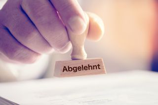 Foto: Abgelehnt-Stempel